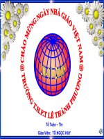 Tài liệu Mặt cầu - Khối cầu (tiết theo) doc