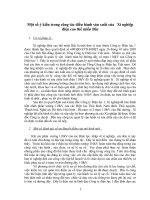 Tài liệu Một số ý kiến trong công tác điều hành sản xuất của Xí nghiệp điện cao thế miền Bắc doc