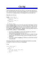 Tài liệu Các lớp pptx