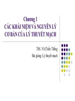 Tài liệu Giáo trinh lý thuyết mạch - Chương 1 pptx