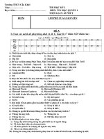 Bài soạn đề thi tin học quyển 1 Học Kì I