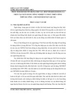 Phân tích rủi ro tín dụng cho vay đối với khách hàng cá nhân tại ngân hàng nông nghiệp và phát triển nông thôn hà tĩnh  chi nhánh huyện lộc hà 