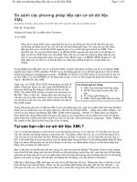 Tài liệu so sánh các phương pháp tiếp cận cơ sở dữ liệu XML docx