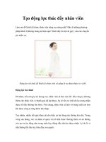 Tài liệu Tạo động lực thúc đẩy nhân viên docx