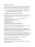 Tài liệu Modifying Rows in a DataTable phần 1 ppt