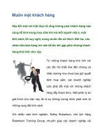 Tài liệu Muôn mặt khách hàng pptx