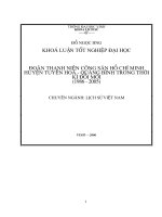 Đoàn thanh niên cộng sản hồ chí minh huyện tuyên hoá   quảng bình trong thời kì đổi mới (1986   2005) 