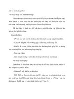 Một số kĩ thuât dạy hoc