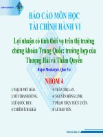 Lợi nhuận có tính thời vụ trên thị trường chứng khoán trung quốc trường hợp của thượng hải và thẩm quyến 