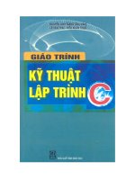 Giáo trình kỹ thuật lập trình C