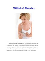 Tài liệu Môi khô, có đốm trắng ppt