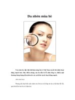 Tài liệu Da nhờn mùa hè pptx