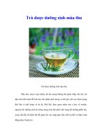 Tài liệu Trà dược dưỡng sinh mùa thu doc