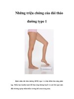 Tài liệu Những triệu chứng của đái tháo đường type 1 pptx