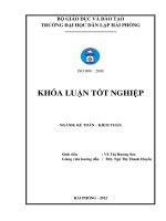 Hoàn thiện tổ chức kế toán kế toán nguyên vật liệu tại công ty cổ phần xây dựng công trình đường bộ hải phòng 