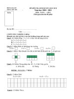 Gián án Đề KTGKII 2010-2011 Toán 2