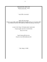 Một số giải pháp nâng cao chất lượng đội ngũ cán bộ quản lý, giáo viên tại trường trung cấp nghề hà tĩnh giai đoạn 2010   2015 