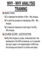 Tài liệu WHY - WHY ANALYSIS TRAINING doc