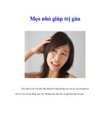 Tài liệu Mẹo nhỏ giúp trị gàu ppt