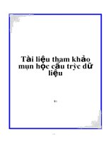 Tài liệu Tài liệu tham khảo môn học cấu trúc dữ liệu ppt