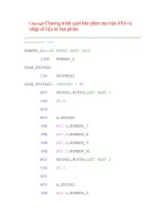 Tài liệu Chương4:Chương trình quét bàn phím ma trận 4X4 docx