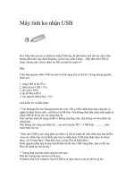 Tài liệu Máy tính ko nhận USB doc