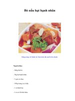 Tài liệu Bò nấu hạt hạnh nhân ppt