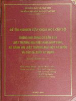 Những nội dung cơ bản của luật thương mại việt nam 2005, so sánh với luật thương mại một số nước và các đề xuất áp dụng 