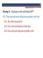 Ứng dụng vi sinh vật trong CNTP