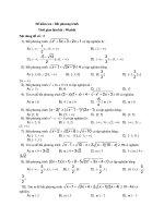 Tài liệu Tập đề thi trắc nghiệm bất phương trình số 3 pdf