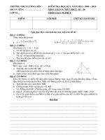 Tài liệu Đề thi HKI toán 9 năm học : 2009 - 2010