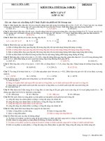 Bài soạn KTRA 1 TIẾT LÂN2-HK2 LÝ 11NC MÃ ĐỀ 302 ( Có ĐA)