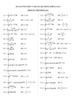 Bài giảng BÀI TẬP ÔN TẬP SAU TẾT KHỐI 12