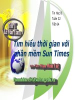 Bài soạn Sun Times