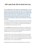 Tài liệu Biến nghệ thuật tiếp thị thành khoa học pptx