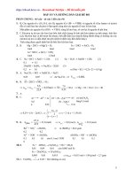Tài liệu Đề thi thử ĐH môn Hóa_Đề 001 (Đáp án và hướng dẫn giải) ppt