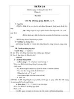 Bài soạn Lop - tuãn 24