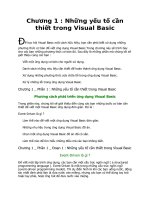 Tài liệu Visual Basic Bách Khoa-Chương 1- Những yếu tố cần thiết pptx