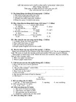 Bài soạn Đªe khao sat dau nam