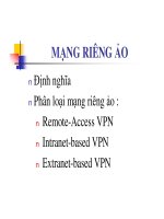 Tài liệu Chương 3 : Mạng riêng ảo ppt