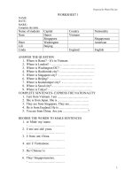 Bài soạn G5-unit 1