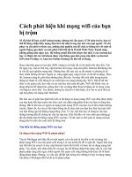 Tài liệu Cách phát hiện khi mạng wifi của bạn bị trộm ppt