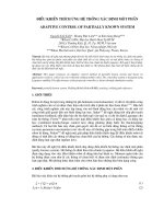 Tài liệu Điều khiển thích ứng hệ thống xác định một phần ( Adaptive control of partially known system) ppt