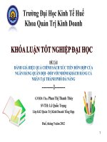 Slide đánh giá hiệu quả chính sách xúc tiến hỗn hợp của ngân hàng MB   đối với nhóm khách hàng cá nhân tại thị trường thành phố đànẵng 