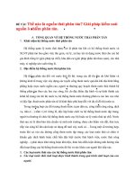 TỔNG QUAN về hệ THỐNG nước THẢI PHÂN tán thi 