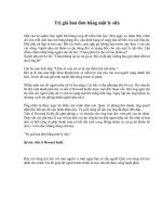 Tài liệu Trị giá hoá đơn bằng một ly sữa docx