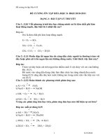 Bài soạn 31162Đề cương Ôn Hóa 8