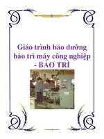 giáo trình bảo dưỡng bảo trì máy công nghiệp 