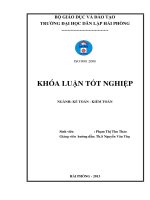 Hoàn thiện tổ chức công tác kế toán tập hợp chi phí sản xuất và tính giá thành sản phẩm tại công ty cổ phần xây lắp sao việt 