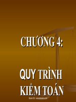 QUY TRÌNH KIỂM TOÁN